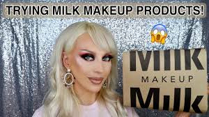 milk makeup pr unboxing try on review