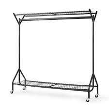 Whether you are sourcing heavy duty clothes rails for the tough warehouse environment or. 5 X 5ft Black Heavy Duty Hanging Clothes Rail With Shoe Rack On Onbuy