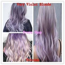 What you should have done was bleach the hair until all the purple pigment was gone, then dyed it blonde. Very Violet Blonde Hair Color With Oxidant 12 66 Bob Keratin Permanent Hair Color Shopee Philippines
