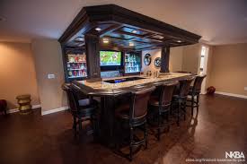 While the average basement remodel cost is around $6,500 to $18,500, the return on investment can be up to 69%. Novi Mi Finished Basement Bar Nkba