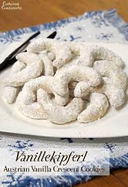 Mix flour and butter, sugar and. Vanillekipferl Austrian Vanilla Crescent Cookies Curious Cuisiniere