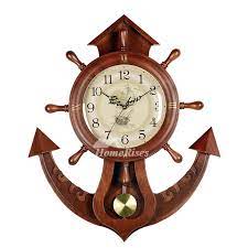 Nautical Wall Clock Decorative Wooden