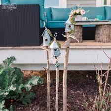 Birdhouse Garden Decor Idea On A Budget