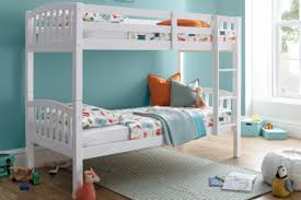 Mya White Wooden Bunk Bed Happy Beds