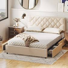 Likimio Queen Bed Frame With 4 Storage