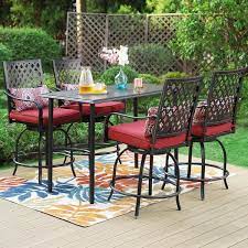 Phi Villa 5 Piece Metal Outdoor Patio