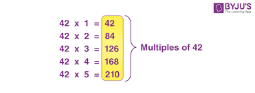 What Are The Multiples Of 42 Solved