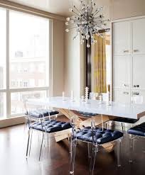 Lucite Chairs Modern Dining Room