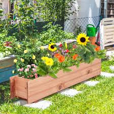 Wooden Decorative Planter Box For