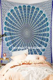 Blue Illusion Hippie Mandala Tapestry