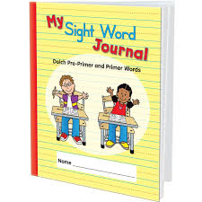 My Sight Word Journal Dolch Pre Primer And Primer Words