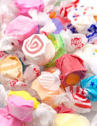 Thirty Different Flavors Of Salt Water Taffy In A Pile