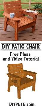 Diy Patio Chair Plans And Tutorial