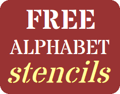 Free Printable Stencils For Alphabet Letters Numbers Wall Painting
