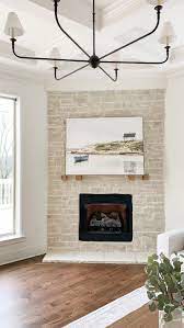 Stacked Stone Fireplace Before After