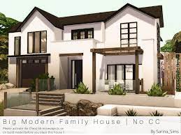 sims resource big modern family house