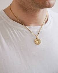 lion necklace gold pendant men s
