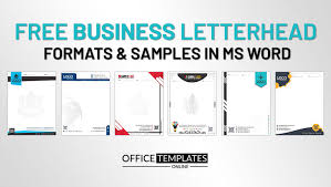 22 free letterhead designs and formats