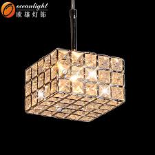 China Cheap Chandeliers Led Pendant Light Square Modern Crystal Chandeliers Lighting Om55001 China Led Chandelier