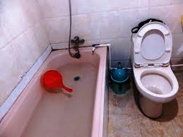 The water in your toilet exerts pressure on the clog in the drain as it attempts to leave. No Scoop To Flush The Toilet Running Water Got To Use The Red Picture Of Chongjin Hotel Tripadvisor