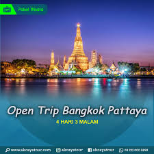 If you are planning pattaya tour from kota with skyred thailand. Open Trip Thailand Bangkok Pattaya 4 Hari 3 Malam