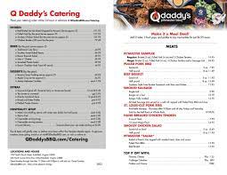 order menu q daddy s