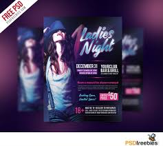004 Template Ideas Ladies Night Flyer Free Psd Templates For