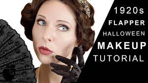 halloween flapper makeup tutorial red