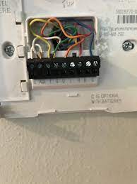 Unlike the older thermostats which are battery powered, the honeywell rth9580wf wifi 9000 needs the c wire to operate. Honeywell Lyric T5 Install This Is My Old Thermostat Wiring When I Hookup New Lyric T5 The Outside Compressor Doesn T Come On And The Air Blows Room Temp Warm I Ll Explain More
