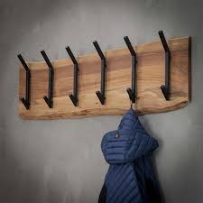 Wooden Coat Rack Tommy 2x6 Hooks Furnwise