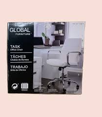 global task swivel office chair ivory