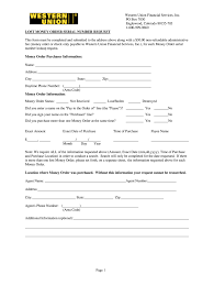 This form must be completed by the purchaser if the original bottom portion/receipt with barcode has been misplaced, lost, or stolen. Western Union Form Pdf Fill Online Printable Fillable Blank Pdffiller