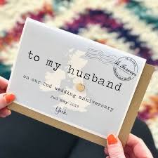 my husband on our wedding day card