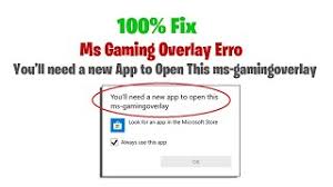 fix ms gaming overlay error you ll