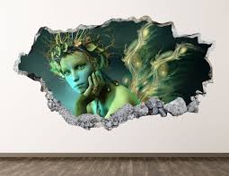 Fairy Wall Decal Forest 3d Smashed Wall