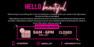 schedule appointment with reign beauty