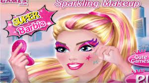 sparkling makeup video barbie games