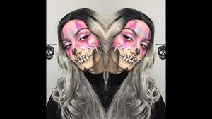 gangster clown skull halloween makeup