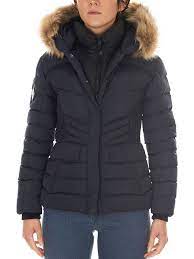 Superdry Blue Padded Parka With Hood