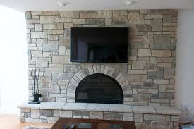 Brick Fireplace To Stone Veneer