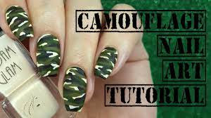 camouflage nail art tutorial you