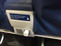 power on airplane when power plug