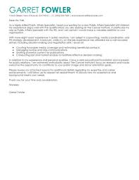 Best Public Affairs Specialist Cover Letter Examples Livecareer