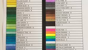 Color Chart For Sharpie And Bic Mark It Markers