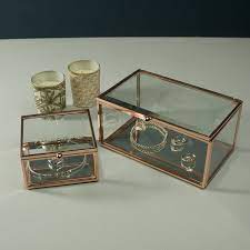 Personalised Glass Panel Jewellery Box