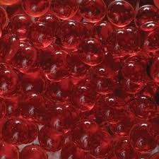 Traditional Glass Pebbles Ruby Red