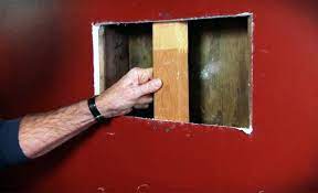Check for the location of studs and cut a piece of drywall (scoring the drywall on the back side with the utility knife) into a square that is. How To Patch Drywall Hole Without Stud Paulbabbitt Com