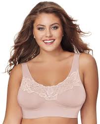 Just My Size Bras 2 Pack Pure Comfort Lace Full Figure Wire