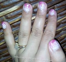 sponging nail art soft pink tutorial