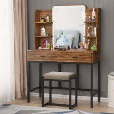 vanity desk vanity set with lighted